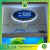 Biển Hiệu Hộp Đèn LED Sáng Chân Alu Chữ Nổi Inox Công Ty A&M