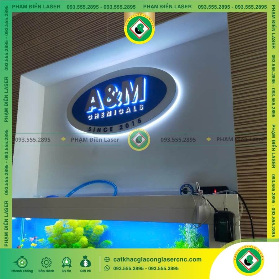Lưu ý khi làm hộp Đèn LED sáng chân Alu chữ nổi Inox tránh bị “chém giá”