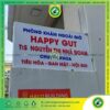 Quy trình làm hộp đèn LED Mica cắt dán phòng khám Happy Gut